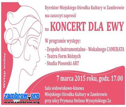 MOK zaprasza na „Koncert dla Ewy”