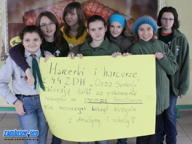 Harcerze dziękują mieszkańcom za wsparcie ich akcji