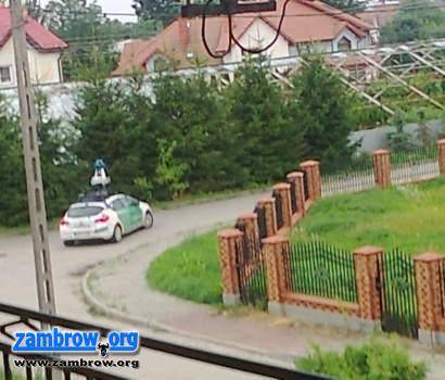 Samochód Google Street View w Zambrowie