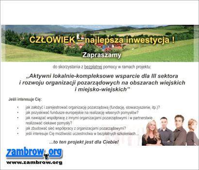 Spotkania informacyjne dla organizacji pozarządowych