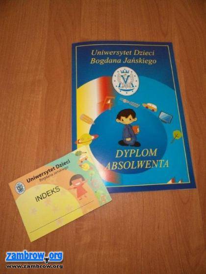 Przedszkolaki z Zambrowa absolwentami Uniwersytetu Dzieci Bogdana Jańskiego
