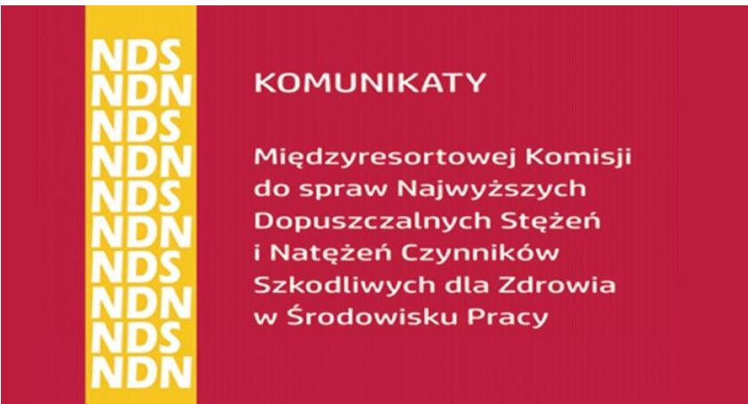 Informacja o dopuszczalnych wartościach narażenia zawodowego
