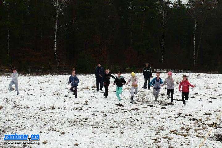 Biegali na przełaj w Czerwonym Borze