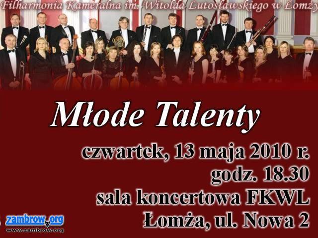 Zapraszamy na koncert „Młode Talenty”