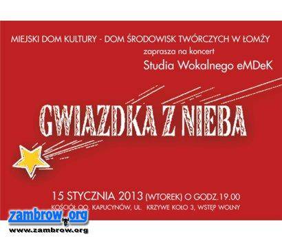 Zapraszamy na koncert Gwiazdka z Nieba