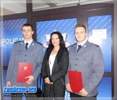 Funkcjonariusze zambrowskiej policji wyróżnieni przez ministra [video]
