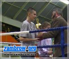 Zawodnik KSW Zambrów Łukasz Frączyk idzie śladami Tomasza Adamka