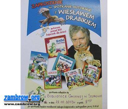 Biblioteka w Szumowie zaprasza na spotkanie z pisarzem