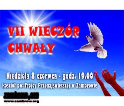 Zapraszamy na „Wieczór Chwały”