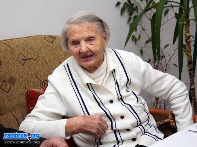 Najstarsza mieszkanka Zambrowa wczoraj skończyła 107 lat