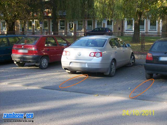 Uważaj na linie - parkuj z głową!