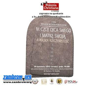 Kolejne spotkanie z cyklu  „Dekalog w życiu publicznym”