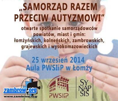 „Samorząd razem przeciw autyzmowi” – zapraszamy na konwencję 