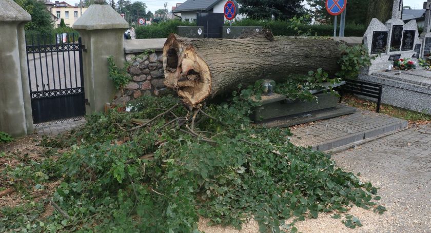 Gwałtowna burza przeszła nad Zambrowem [foto+video]