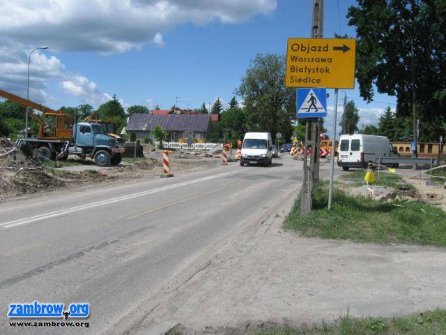 Utrudnienia w związku z przebudową drogi Zambrów - Osipy