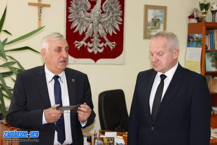 Burmistrz spotkał się z włodarzami Zambrowskiego Klubu Sportowego