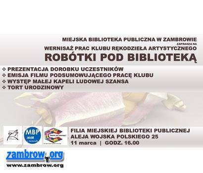 „Robótki pod biblioteką” od roku w Zambrowie. MBP zaprasza na spotkanie