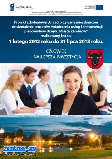„Urząd przyjazny mieszkańcom  - doskonalenie procesów świadczenia usług i kompetencji pracowni