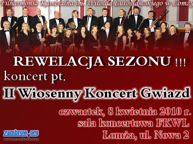 Zapraszamy na II Wiosenny Koncert Gwiazd