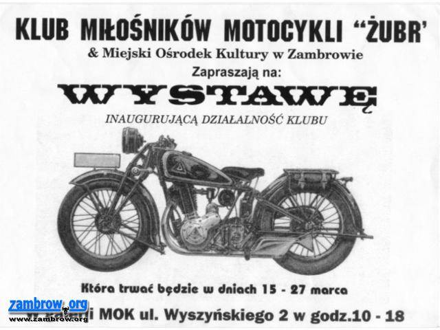 Dziś zostanie otwarta wystawa motocykli w Zambrowie
