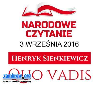 Weź udział w narodowym czytaniu „Quo Vadis”