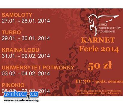 Już dziś kup karnet na ferie w kinie 