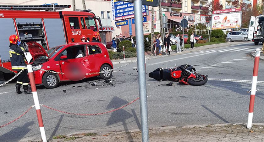Dwa wypadki z udziałem motocyklistów [foto+video]