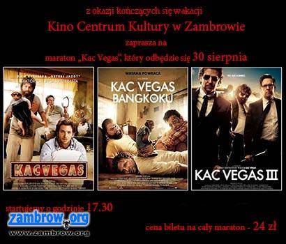 Kac Vegas zawładnie zambrowskim kinem
