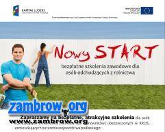 Nowy Start - bezpłatne szkolenia zawodowe dla osób odchodzących z rolnictwa