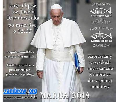 Łańcuch modlitwy za papieża Franciszka. Każdy może dołączyć do modlitewnej inicjatywy