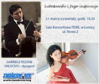 Zapraszamy na czwartkowy koncert do łomżyńskiej filharmonii