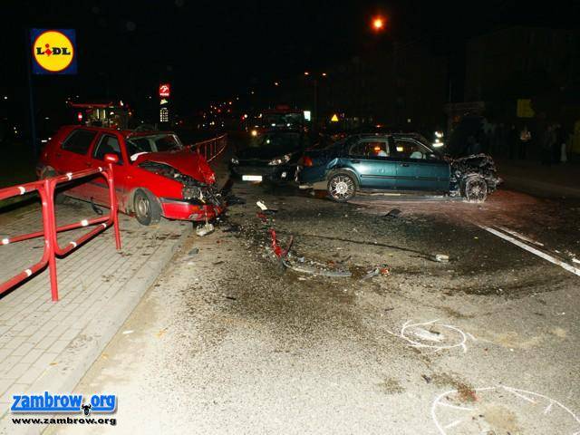 Wypadek z udziałem 5 samochodów na ul. Białostockiej