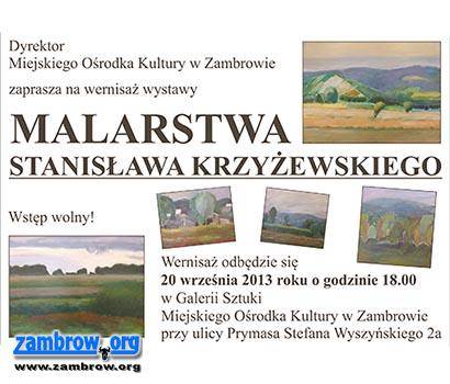 Zapraszamy na wystawę malarstwa Stanisława Krzyżewskiego