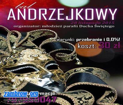 Parafia pw. Ducha Świętego zaprasza na bal andrzejkowy