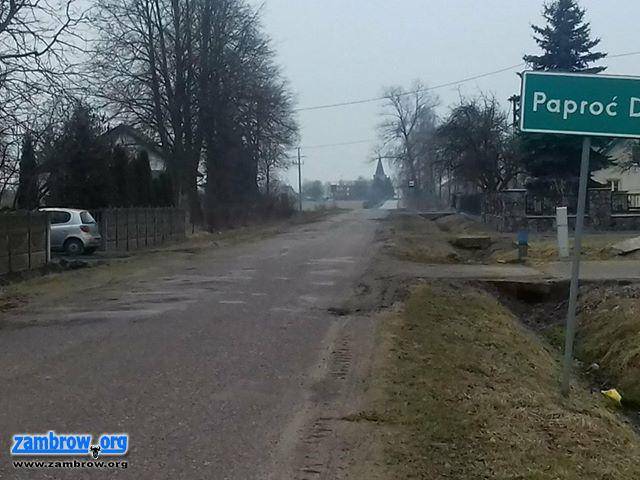 Czarne chmury nad przebudową drogi Srebrna – Paproć Duża