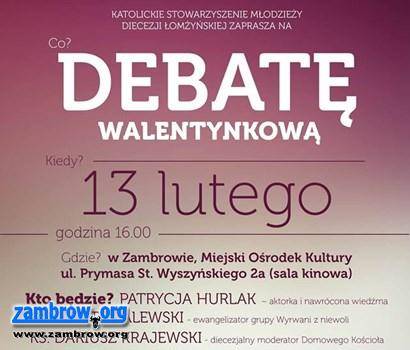 „Czystość odzyskana” tematem trzeciej Debaty Walentynkowej