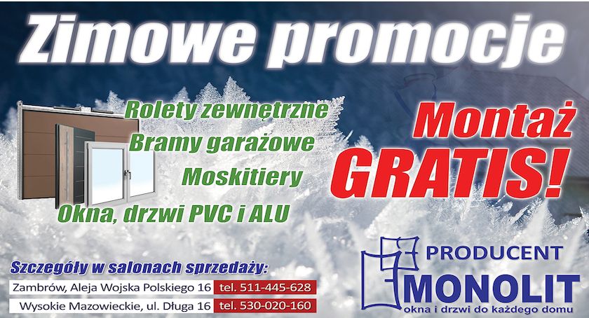 Zimowe promocje w Salonach Monolit!