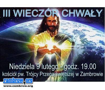 Zaproszenie na „ III Wieczór Chwały”