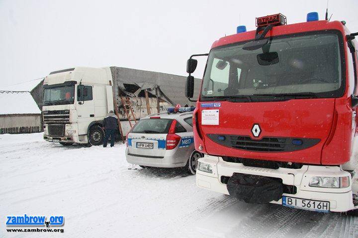 Pożar ciężarówki na krajowej „ósemce”