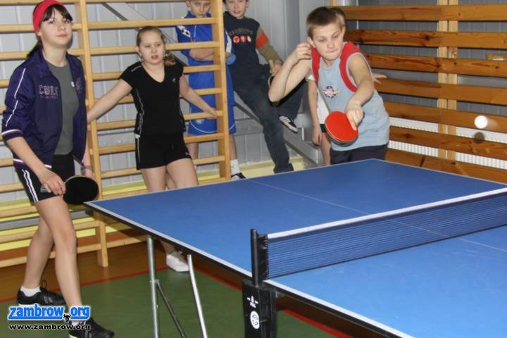 Wyniki mistrzostw powiatu w tenisie stołowym