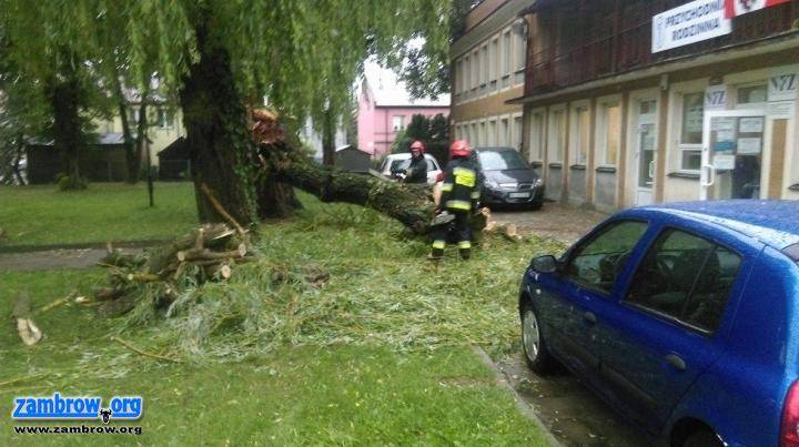 Bow echo wyrządziło wiele szkód w powiecie zambrowskim 