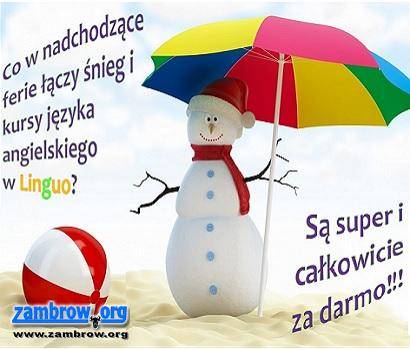 Ferie z angielskim za darmo!