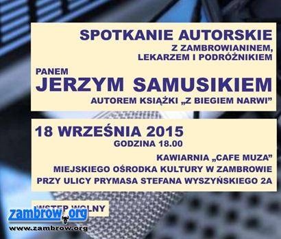 Spotkanie autorskie z Jerzym Samusikiem