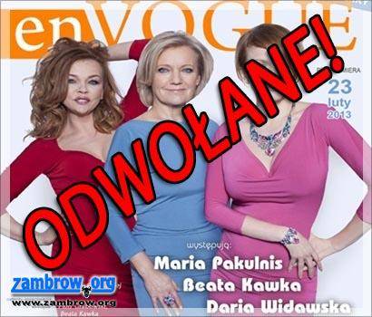 Przedstawienie „enVogue” ODWOŁANE!