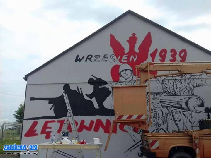 Mural o tematyce historycznej powstał w powiecie zambrowskim 