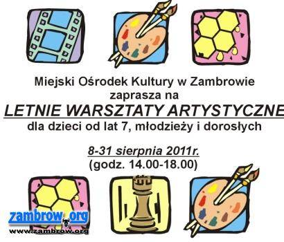 Zapraszamy na warsztaty artystyczne do MOK-u