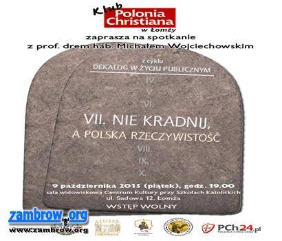 Klub Polonia Christiana zaprasza na spotkanie 