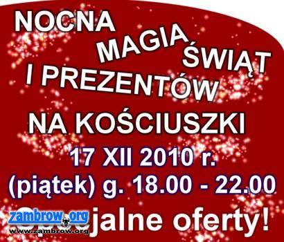 Nocna Magia Świąt i Prezentów na Kościuszki