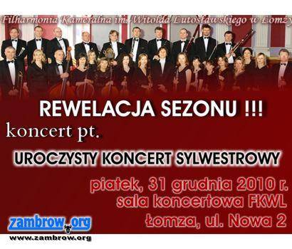 Zapraszamy na koncert Sylwestrowy do łomżyńskiej filharmonii