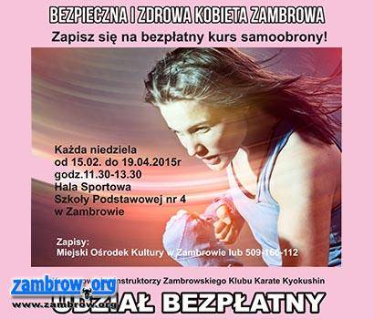 Kurs samoobrony „Bezpieczna i zdrowa kobieta Zambrowa” - ruszyły zapisy do projektu [vid